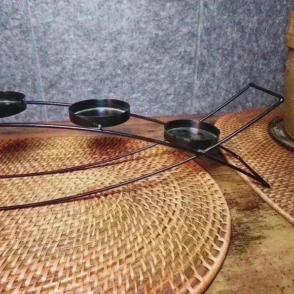 Arch Table Centerpiece Decoration 5 Tealight Candle Holder 22.5in x 4.5in - Picture 5 of 10